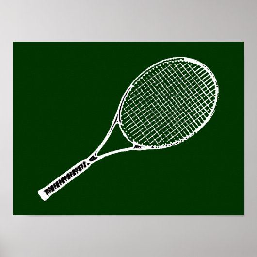 Poster jouer au tennis (Devant)
