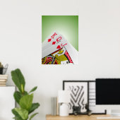 Poster Jouer aux cartes (Bureau à domicile)