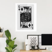 Poster Jouer aux cartes (Bureau à domicile)