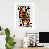 Poster Jouer aux cartes (Bureau à domicile)