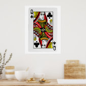 Poster Jouer aux cartes (Cuisine)