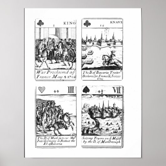 Poster Jouer aux cartes commémoratives (Devant)