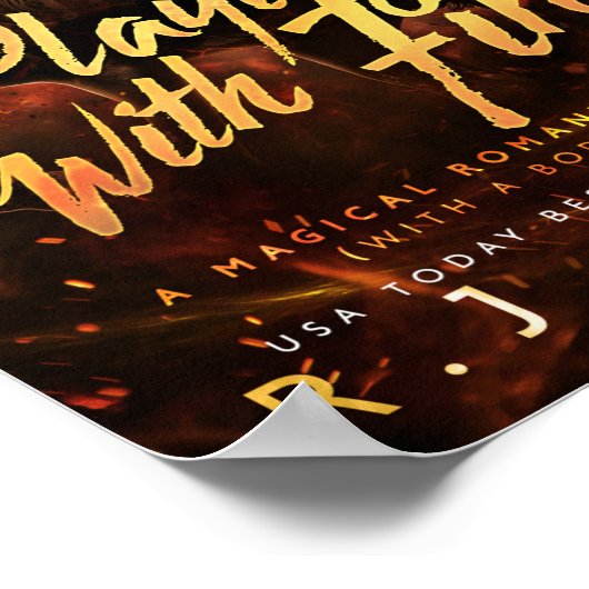 Poster Jouer avec couverture incendie (Coin)