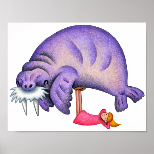 Poster Jouer avec les morses. (Devant)