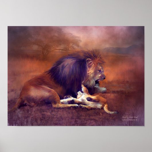 Poster Jouer Avec Papa Art Poster/Impression (Devant)