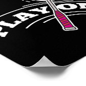 Poster Jouer Badminton Player Sport Stick Shuttle Racket (Coin)