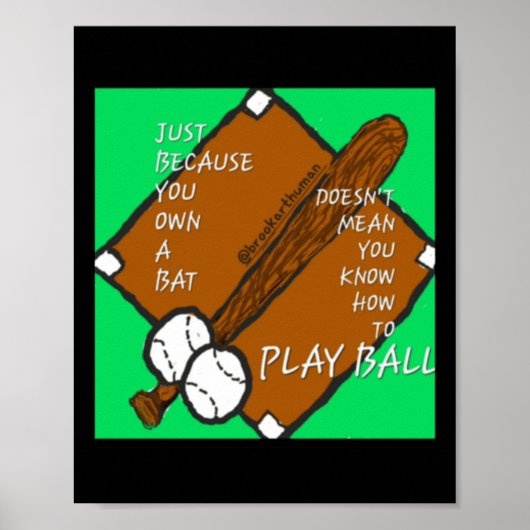 Poster Jouer Ball Sticker (Devant)