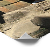 Poster Jouer dans les ruines ... Ta Prohm, Cambodge (Coin)