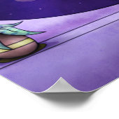 Poster Jouer de la guitare dans l'espace (Coin)