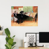Poster Jouer des échelles, peinture d'art, (Bureau à domicile)