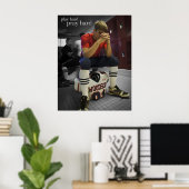 Poster Jouer dur... Prier dur (Bureau à domicile)