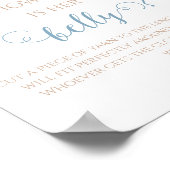 Poster Jouer Dusty Blue Baby Belly Devant Jeu Floral (Coin)