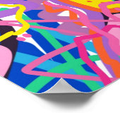 Poster Jouer en couleur Art Abstrait (Coin)