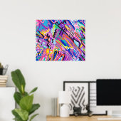 Poster Jouer en couleur Art Abstrait (Bureau à domicile)