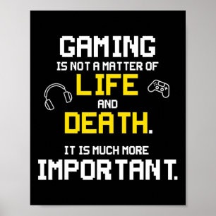 Poster Jouer Jeux Vidéo amusant PC Console Geek