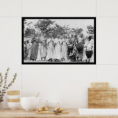 Poster Jouer la luth et la batterie dans le Sahara 1898 (Cuisine)