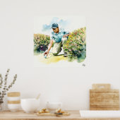 Poster Jouer là où il est - Golf Art Print (Cuisine)