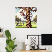 Poster Jouer là où il est - Golf Art Print (Bureau à domicile)