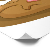 Poster Jouer le cochon dans la boue drôle animal de ferme (Coin)