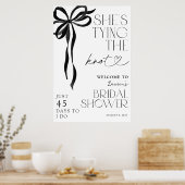 Poster Jouer le noeud noir Fête des mariées Welcom (Cuisine)