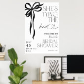 Poster Jouer le noeud noir Fête des mariées Welcom (Bureau à domicile)