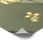 Poster Jouer look nature avec des fleurs et coccinelle (Coin)