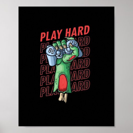 Poster Jouer si dur classique (Devant)