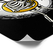 Poster Jouer Sousaphone Tuba Instrument Halloween Band (Coin)