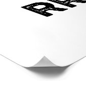 Poster Jouer Un Tambour RRLLRRLL Funny Drummer Pun (Coin)