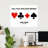 Poster Jouera Le Pont Dupliqué Pour La Nourriture (Costum (Bureau à domicile)
