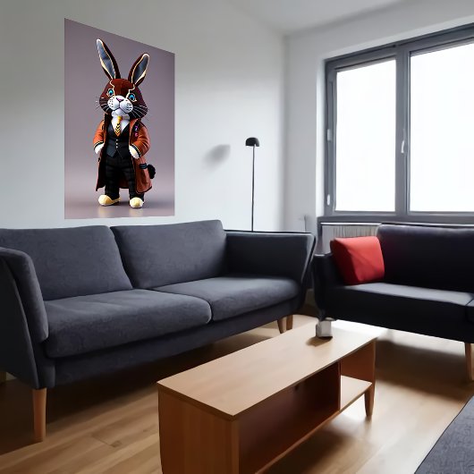 Poster Jouet à peluche lapin | Art AI