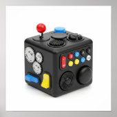 Poster Jouet de contrainte Fidget Cube (Devant)