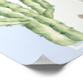 Poster Jouets Arch Boho Bleu Baby shower d'accueil (Coin)