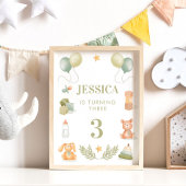 Poster Jouets bébé Aquarelle Naissance