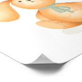 Poster Jouets bébé Aquarelle Naissance (Coin)