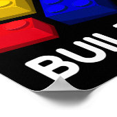 Poster Jouets de construction de blocs mignons pour enfan (Coin)