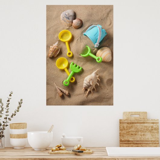 Poster Jouets de plage (Cuisine)
