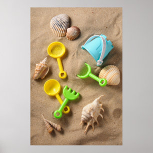 Poster Jouets de plage