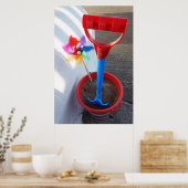 Poster Jouets de plage aux couleurs vives (Cuisine)
