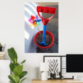 Poster Jouets de plage aux couleurs vives (Bureau à domicile)