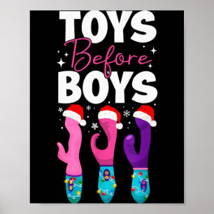 Poster Jouets embarrassants drôles avant les garçons amus