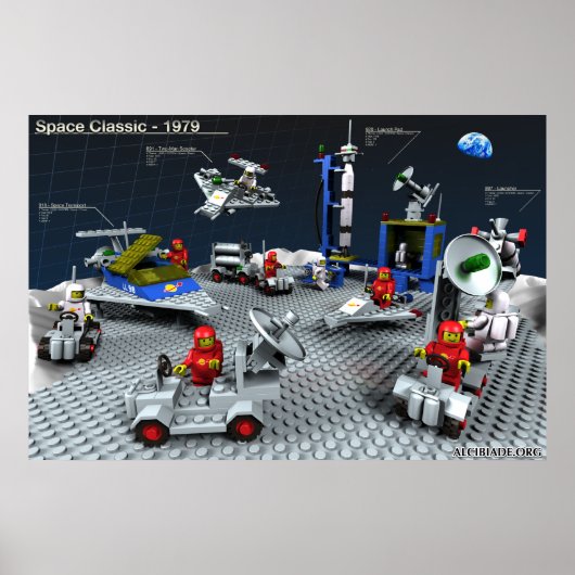 Poster Jouets en briques de '79 recréés en 3D (Devant)