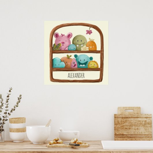 Poster Jouets Monster Aliens Cute Salle Enfants Personnal (Cuisine)