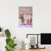 Poster Jouets volants Krampus et enfants (Bureau à domicile)