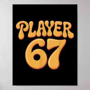 Poster Joueur 67 Alpha Slang Gen 67e Numéro 67 