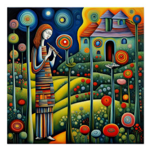 Poster Joueur à la lueur