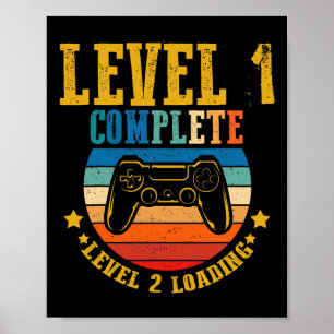 Poster Joueur Anniversaire Niveau 1 Niveau Complet Niveau