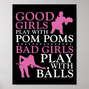 Poster Joueur Billard Ball Girls Billard Jouer Wi-Fi