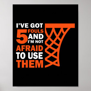 Poster Joueur Bysketbyll 5 fautes - Hoops Byller Bysketby