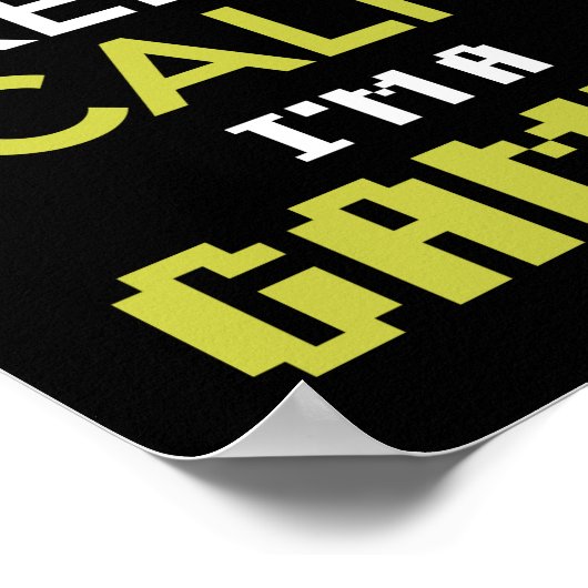 Poster Joueur Cadeau Garder Le Calme Je Suis Un Joueur (Coin)